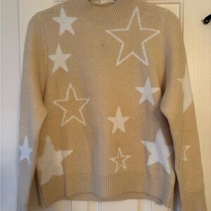 Women's THML - Anthro Cream Star
Crew Sweater Extra Small